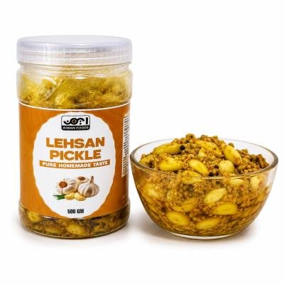 Aiman Foods Lehsan Pickle 500 GM – Spicy & Tangy Traditional Garlic Achar